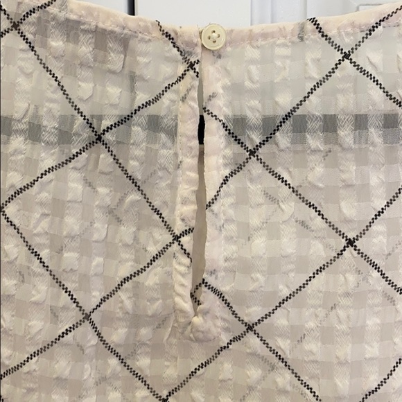 LOFT Plaid Ruffle Blouse - Picture 2 of 7